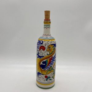 Wine bottle with "Raffaellesco" decoration