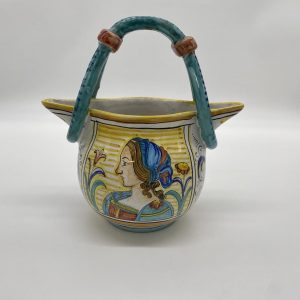Medieval jug with faces of the "I Medici" of 1 liter