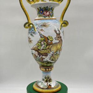 Amphora with two handles and with double decoration