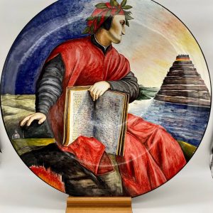 Plate "Dante Alighieri and the divine comedy"