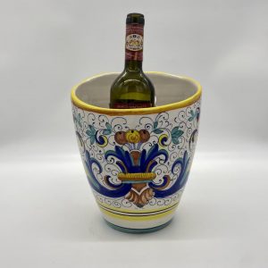 Ice bucket with Ricco Deruta decoration