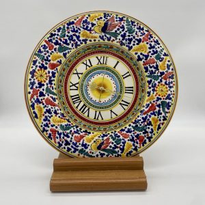 Clock with colorful arabesque diameter 40 cm
