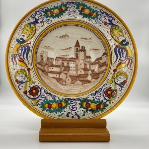 Plate Tuscan landscape