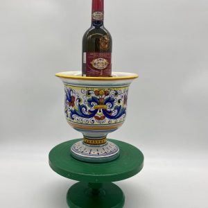 Ice bucket with classic Ricco Deruta decoration