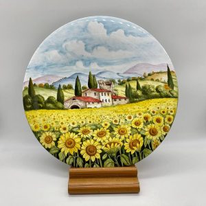 Plate "Tuscan farmhouse" diameter 50 cm