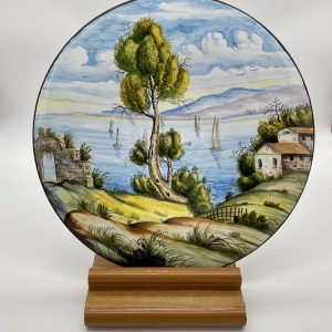 Plate "The crown of the tree facing the sky" diameter 40 cm