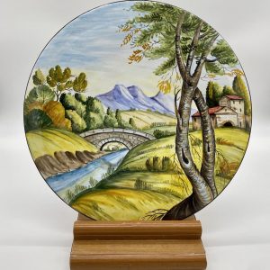 Plate "The stone bridge" diameter 40 cm