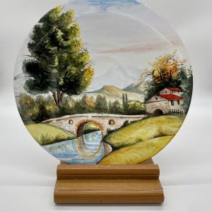 Plate: "The torrent of the mill" diameter 40 cm