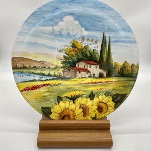 Plate "The sunflower family" diameter 40 cm