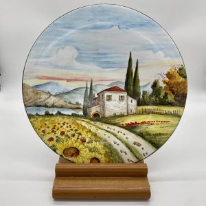 Plate "The road of sunflowers" diameter 40 cm