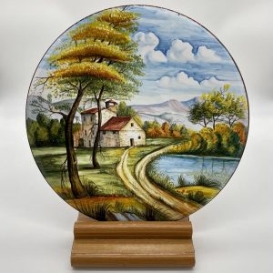 Plate "Crossroads house" diameter 40 cm