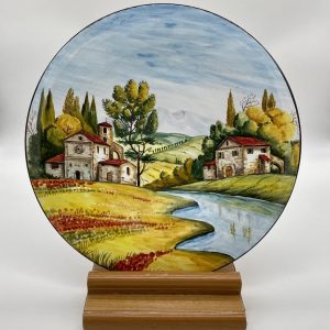 Plate "Ancient Tuscan place of prayer" diameter 40 cm