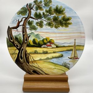 Plate "The oasis of Montepulciano" diameter 40 cm