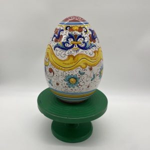 Egg with two classic decorations