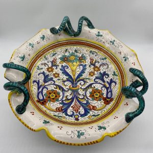 Centerpiece with Ricco Deruta inside and outside decoration