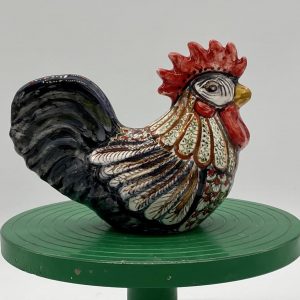 Artistic cockerel with "Vario" decoration