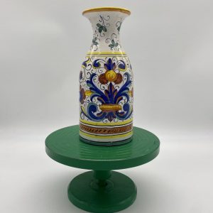 Wine bottle with Ricco Deruta decoration