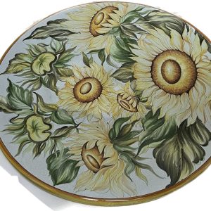 Table with SunFlower Decoration Diameter 100 cm