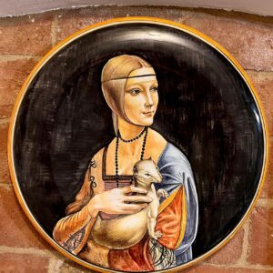 Reproduction of "La Dama con l'Ermellino" by Leonardo
