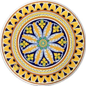 Table with Classic Varius Deruta Decoration Diameter 70 cm